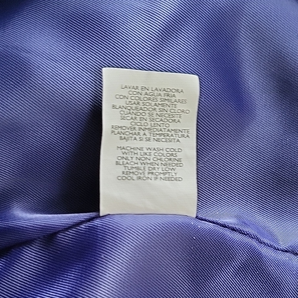 Daisy Fuentes Blue Puffer Vest With Snaps Sz M - Picture 10 of 10